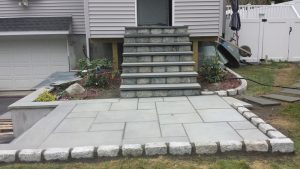 stone steps and pavers